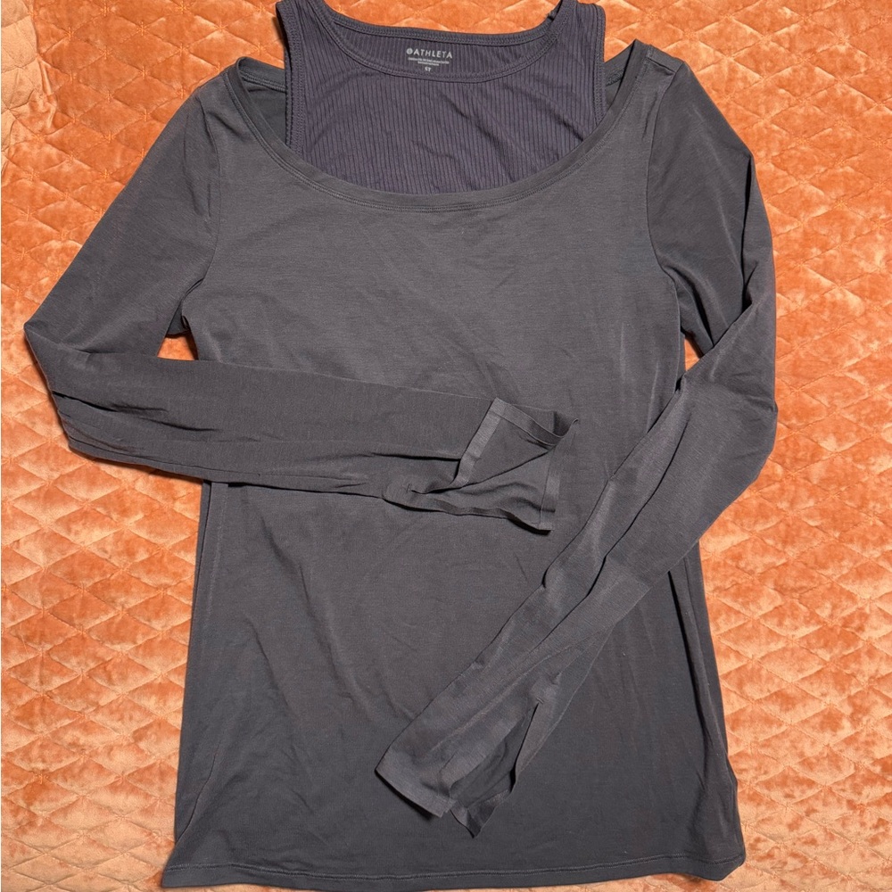 Gray Long Sleeve Top by Athleta s tall